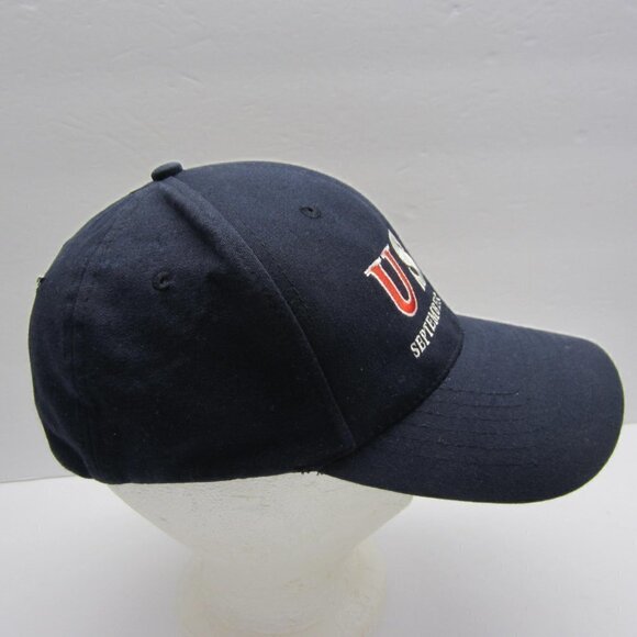 USA September 11,2001 NU-FITHat,Men's S-M, Fitted ,Embroidered, dark navy blue - Picture 4 of 10
